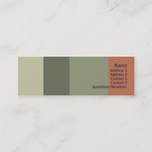 Italian Restaurant - Skinny Mini Business Card
