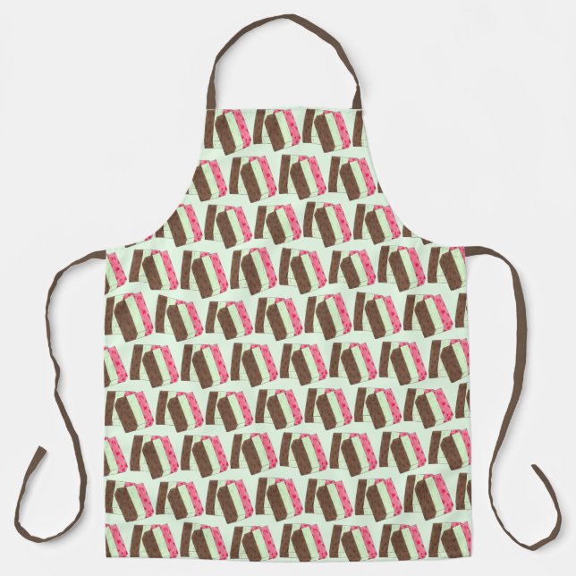 Italian Restaurant Spumoni Ice Cream Dessert Apron (Front)