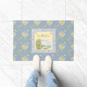 Italian Riviera Signature Studio Watercolor Coast Doormat