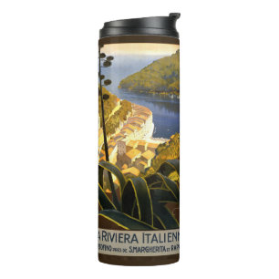 Italian Riviera vintage travel tumbler