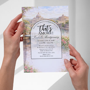 Italian Rome That’s Amore Bridal Shower Invitation