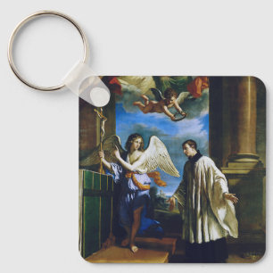 Italian Saint Aloysius Gonzaga Key Ring