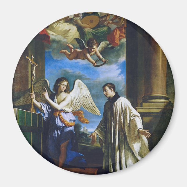 Italian Saint Aloysius Gonzaga Magnet (Front)