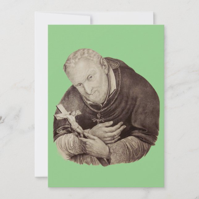 Italian Saint Alphonsus Liguori Invitation (Front)
