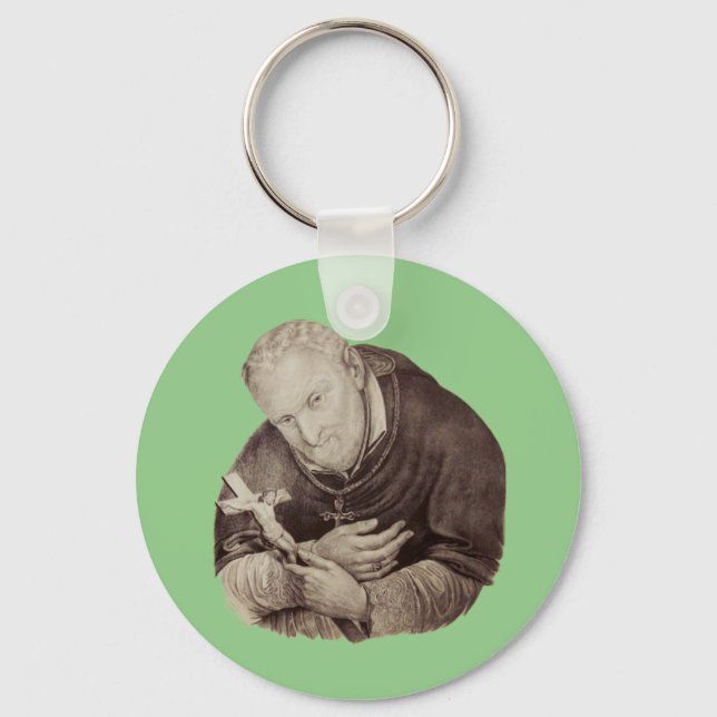 Italian Saint Alphonsus Liguori Key Ring (Front)