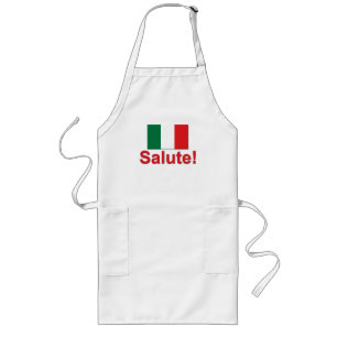 Italian Salute! (Cheers!) Long Apron