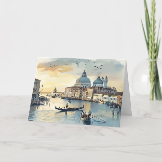 "Italian Scene Birthday Card (Front)