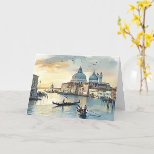 Italian Scene Plain Greeting Card