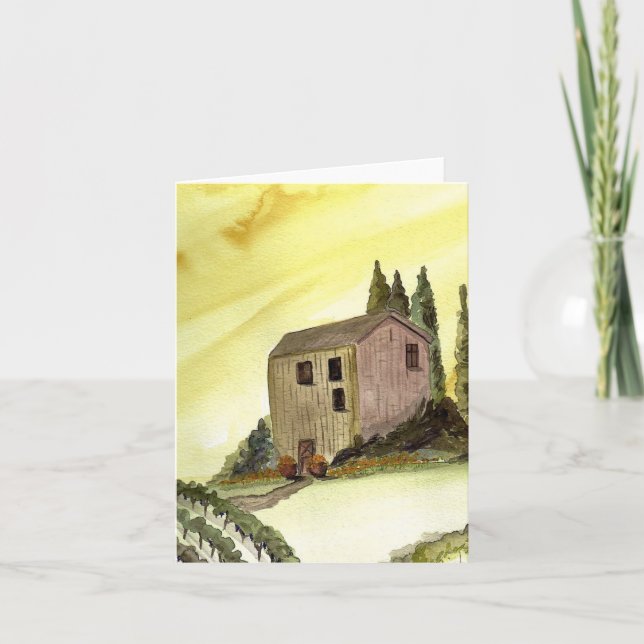Italian Scene Thank You Card (Front)