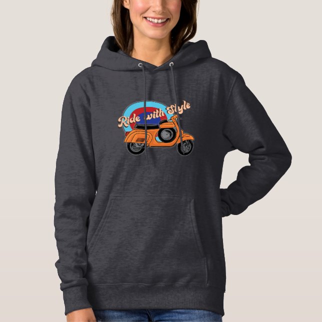 Italian Scooter Hoodie | Vintage Style Ride (Front)