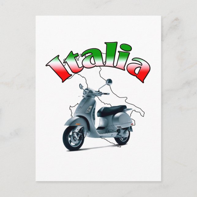 Italian Scooter Postcard (Front)