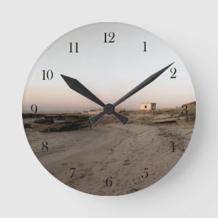 Italian seaside landscape round clock