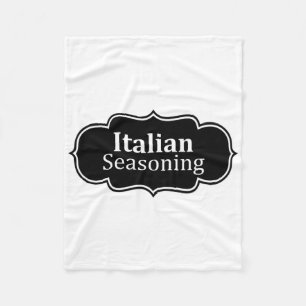 Italian Seasoning Halloween Costume Funny Dress Up Fleece Blanket