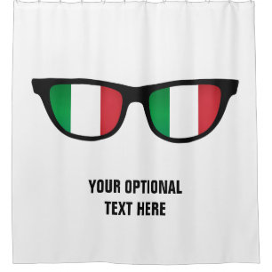 Italian Shades custom shower curtain