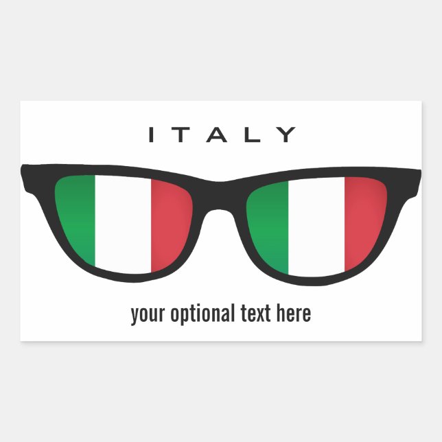 Italian Shades custom stickers (Front)