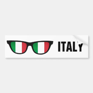 Italian Shades custom text & colour bumpersticker Bumper Sticker