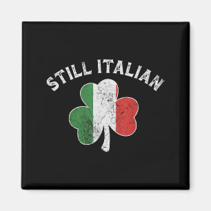 Italian shamrock funny st patricks day saint patty magnet