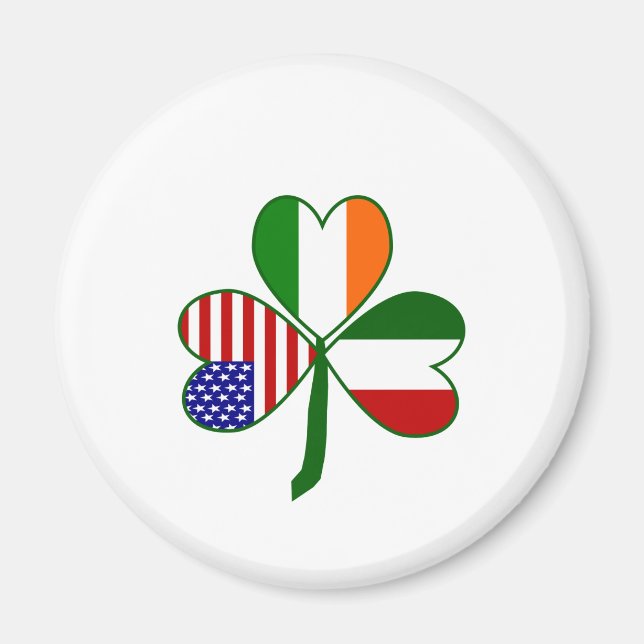 Italian Shamrock Magnet (Front)