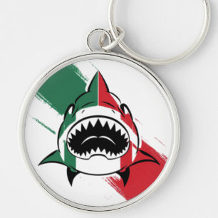 Italian shark key ring