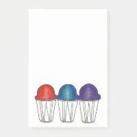 Italian Shaved Ice Sno Snow Cone Snocone Post Its