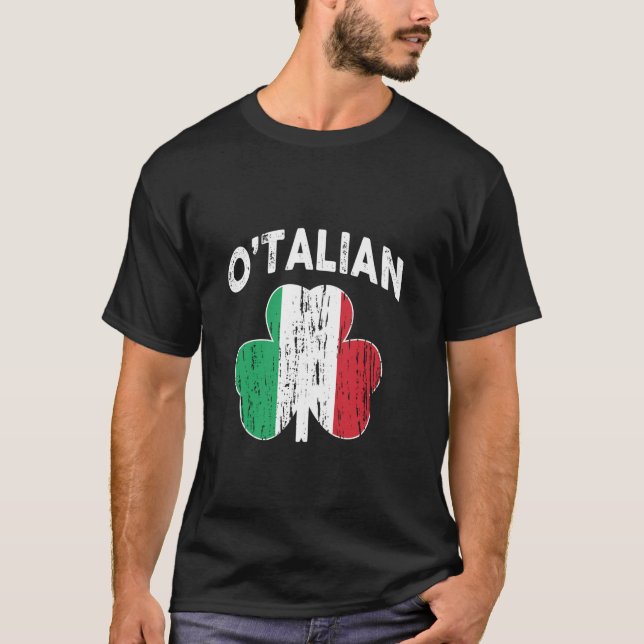 Italian Shirts O Talian Italy Flag Italia Funny Lo (Front)
