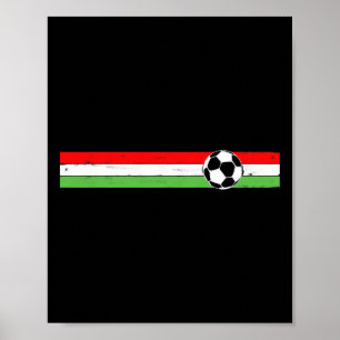 Italian Soccer Flag Italy Italia Football Cup Tee Poster