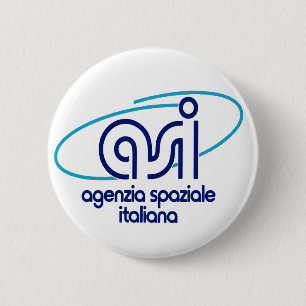 Italian Space Agency Agenzia Spaziale Italiana - 6 Cm Round Badge