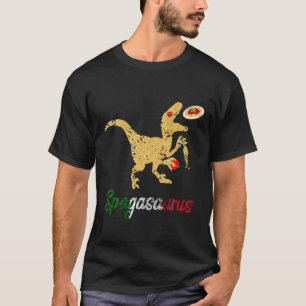 Italian Spaghetti Dinosaurs Funny Pasta Dino Noodl T-Shirt