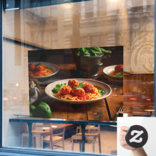 Italian Spaghetti Pasta Meatballs Tomato Sauce