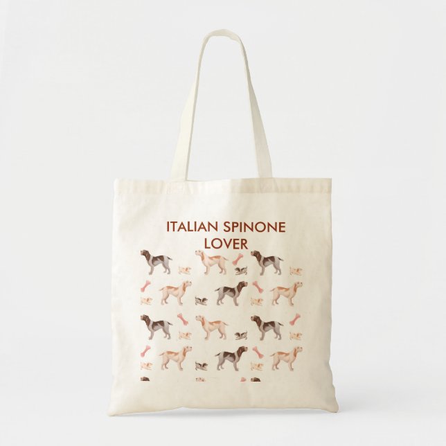 Italian spinone customisable tote bag (Front)