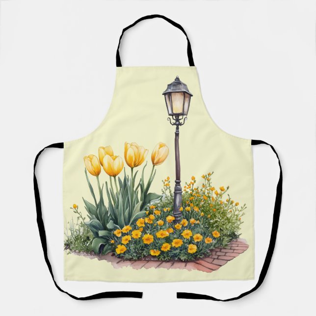 Italian Spring Clipart Apron (Front)