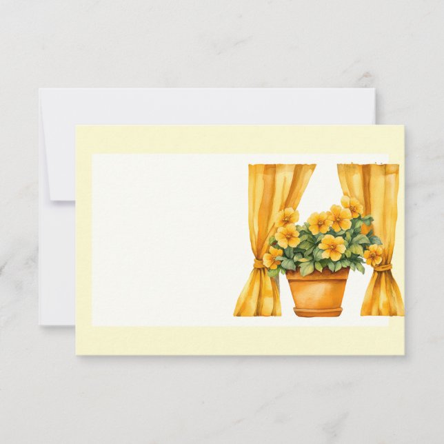 Italian Spring Clipart Card (Front)