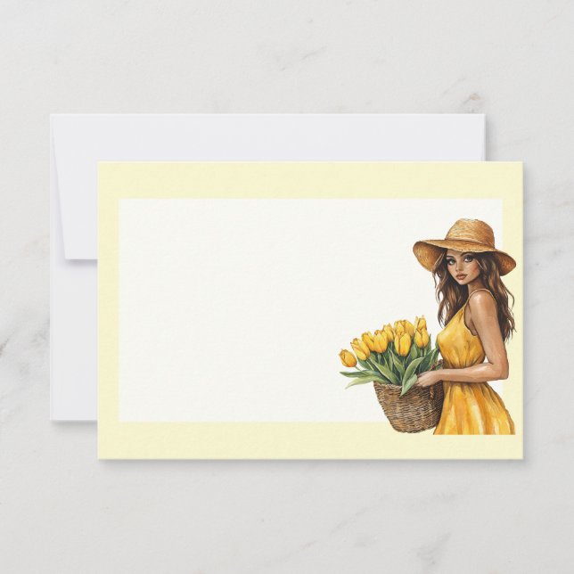 Italian Spring Clipart Card (Front)