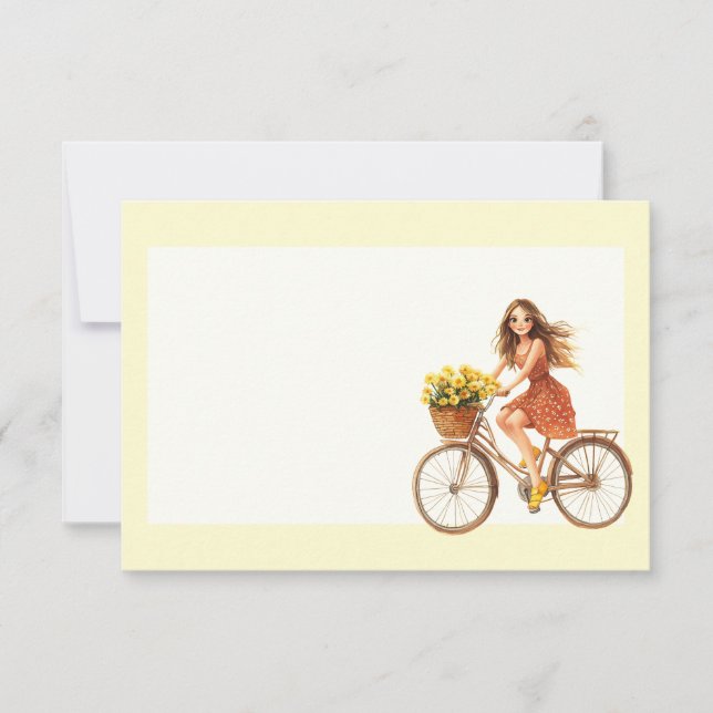 Italian Spring Clipart Card (Front)