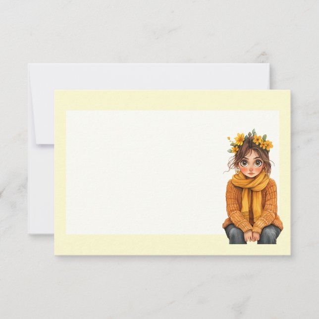 Italian Spring Clipart Card (Front)
