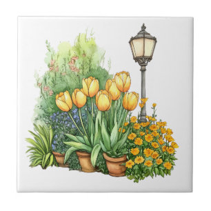 Italian Spring Clipart Ceramic Tile