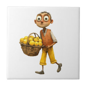 Italian Spring Clipart Ceramic Tile