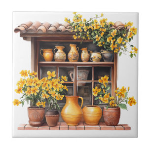 Italian Spring Clipart Ceramic Tile