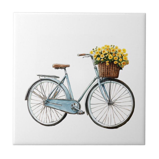 Italian Spring Clipart Ceramic Tile (Front)