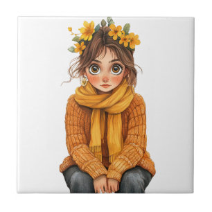 Italian Spring Clipart Ceramic Tile