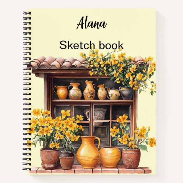 Italian Spring Clipart Notebook (Front)