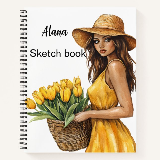 Italian Spring Clipart Notebook (Front)