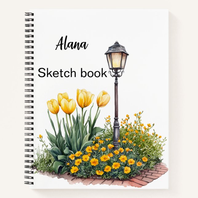 Italian Spring Clipart Notebook (Front)