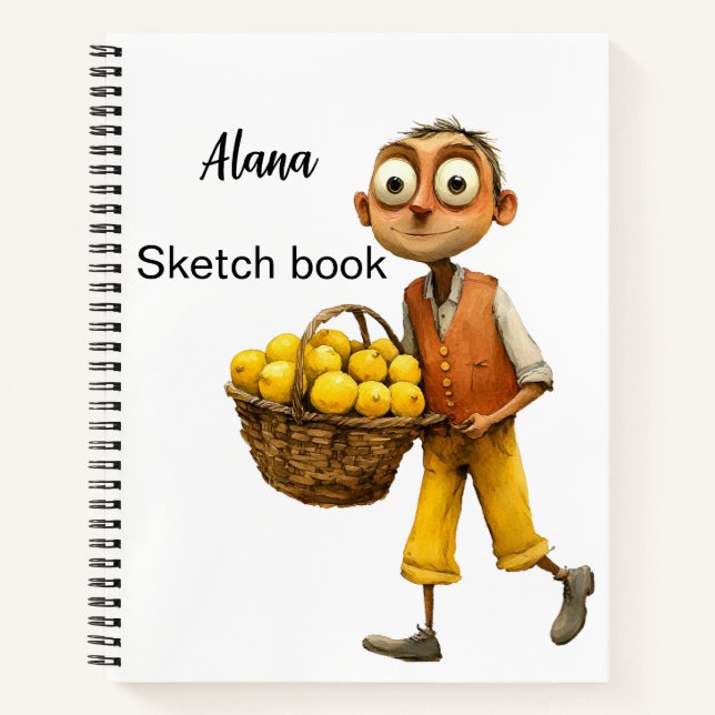 Italian Spring Clipart Notebook (Front)