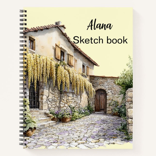 Italian Spring Clipart Notebook (Front)