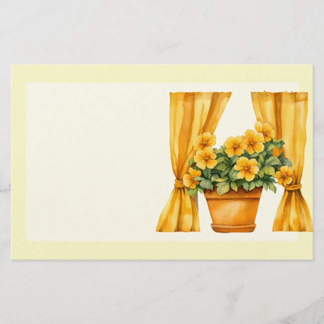Italian Spring Clipart Stationery (Front)