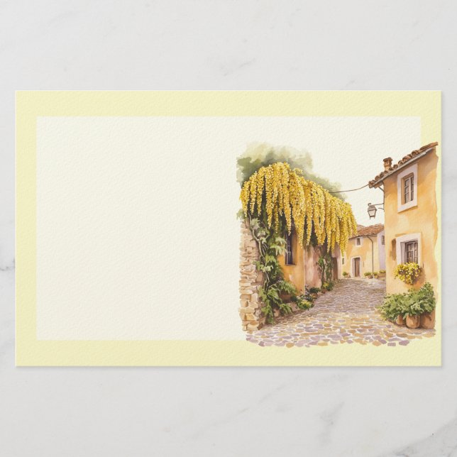 Italian Spring Clipart Stationery (Front)