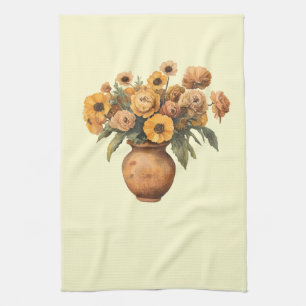 Italian Spring Clipart Tea Towel