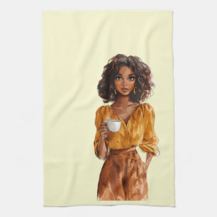 Italian Spring Clipart Tea Towel