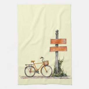 Italian Spring Clipart Tea Towel